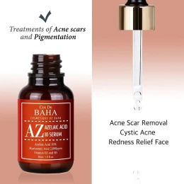 Cos De BAHA Azelaic Acid 10% Serum (AZ) 30ml - Acne Rosacea Relief, Redness Control & Dark Spot Fading Formula | Shei Shop