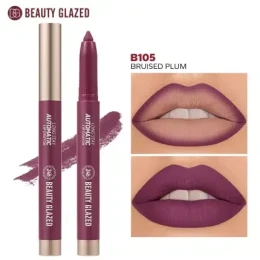 Beauty Glazed Long Stay Automatic Lip Crayon - B105 Bruised Plum | Rich Berry Wine Matte Lip Crayon | Shei Shop