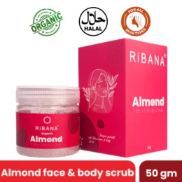 Ribana Almond Face & Body Scrub - 50gm