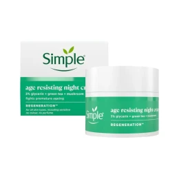 Simple Kind to Skin Age Resisting Night Cream 50ml | Anti-Aging Moisturizer