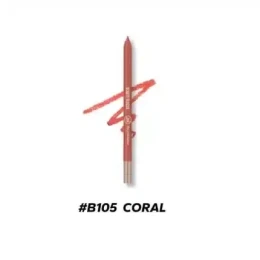 Beauty Glazed Waterproof & Long Lasting Lip Liner - B105 Coral | Vibrant Coral Nude Pencil