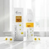 Chamomile Whitening Spray Sunscreen SPF 50+ 200ml - Long-Lasting UV Protection, Instant Brightening & Soothing Cooling Mist | Shei Shop