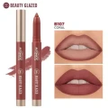 Beauty Glazed Long Stay Automatic Lip Crayon - Matte Finish, High Pigment 2-in-1 Lip Liner & Lipstick (All Shades) | Shei Shop thumbnail 8
