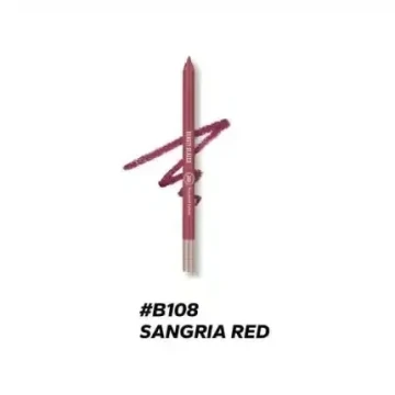 Beauty Glazed Waterproof & Long Lasting Lip Liner - B108 Sangaria Red | Deep Berry Red Contour Pencil