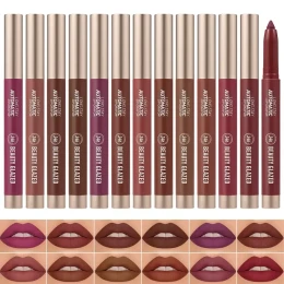Beauty Glazed Long Stay Automatic Lip Crayon - Matte Finish, High Pigment 2-in-1 Lip Liner & Lipstick (All Shades) | Shei Shop