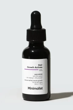 Minimalist Hair Growth Actives 18% Hair Serum (30ml) - Advanced Hair Fall Control & Density Serum | Shei Shop