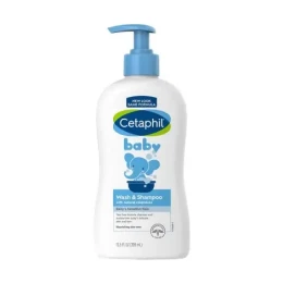 Cetaphil Baby Sensitive Skin Wash & Shampoo (399ml) - Tear-Free, Calendula-Infused Head to Toe Cleanser for Infants | Shei Shop