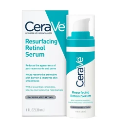 CeraVe Resurfacing Retinol Serum (30ml) - Post-Acne Mark Fading, Texture Smoothing & Skin Brightening Formula | Shei Shop