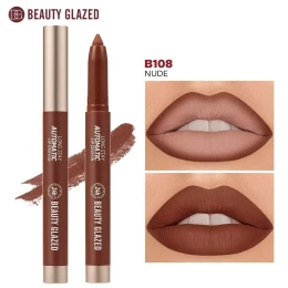 Beauty Glazed Long Stay Automatic Lip Crayon - B108 Bright Red | Classic Ruby Red Matte Lip Liner & Crayon | Shei Shop