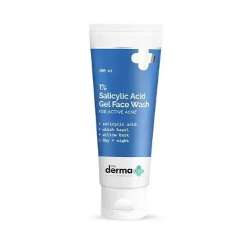 The Derma Co 1% Salicylic Acid Gel Face Wash (100ml) - Acne-Fighting & Deep Pore Cleanser | Shei Shop