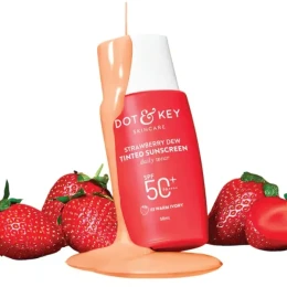Dot & Key Strawberry Dew Tinted Sunscreen SPF 50+ PA++++ (02 Warm Ivory) | Shei Shop