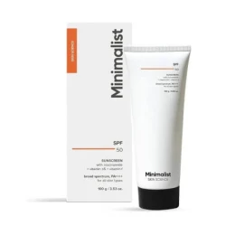 Minimalist Sunscreen SPF 50 PA++++ (50g) - Multi-Vitamin Hydrating Sunscreen with Zero White Cast | Shei Shop