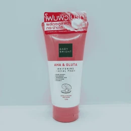 Baby Bright AHA & Gluta Whitening Facial Foam 120gm