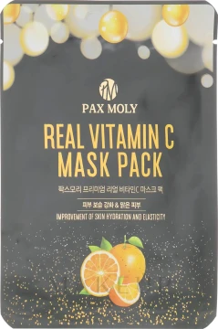Pax Moly Real Vitamin C Mask Pack 25ml - Brightening & Radiant Glow | Shei Shop