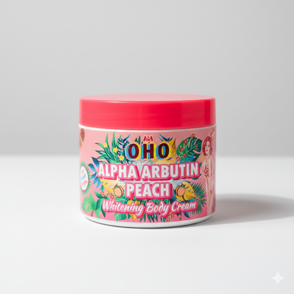 OHO Alpha Arbutin Peach Body Cream