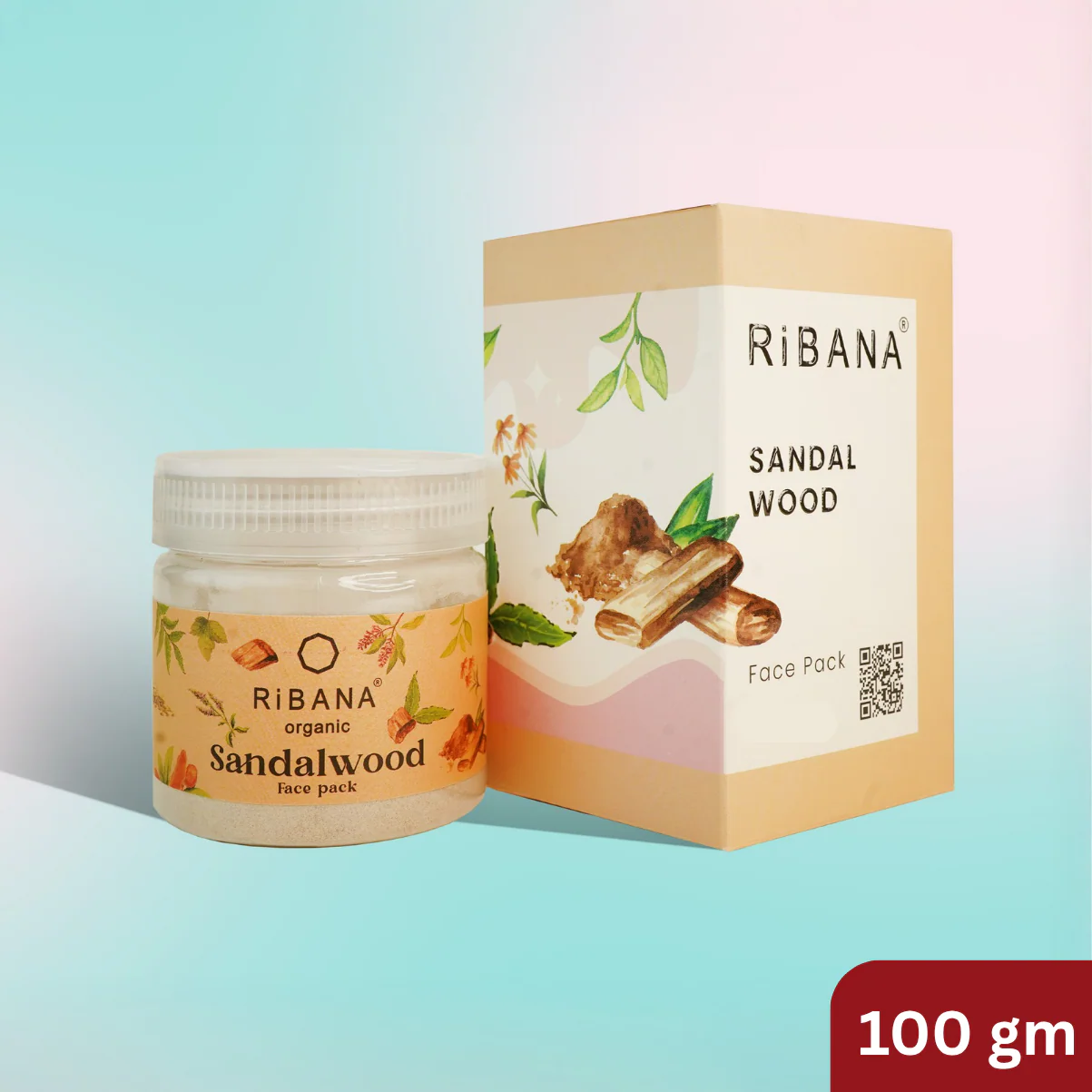 Ribana Sandal Wood Face Pack - 50g