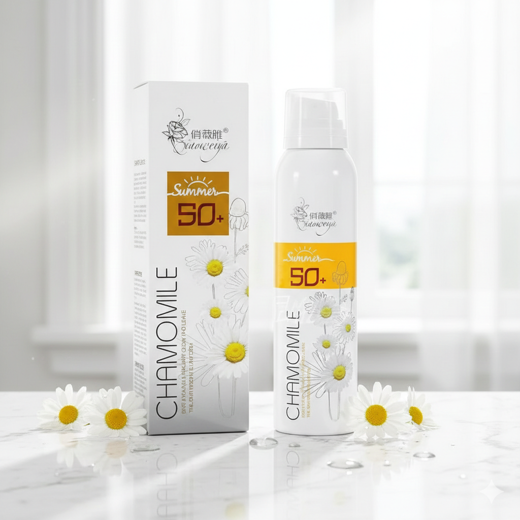 CHAMOMILE Whitening Spray Sunscreen with SPF 50+ - Shei Shop