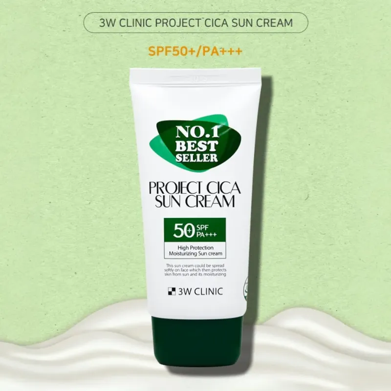 3W Clinic Project Cica Sun Cream SPF50+ PA+++‍ 70ml