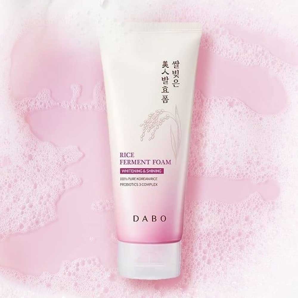 Dabo Rice Whitening Face Wash Shining Ferment Foam 180ml