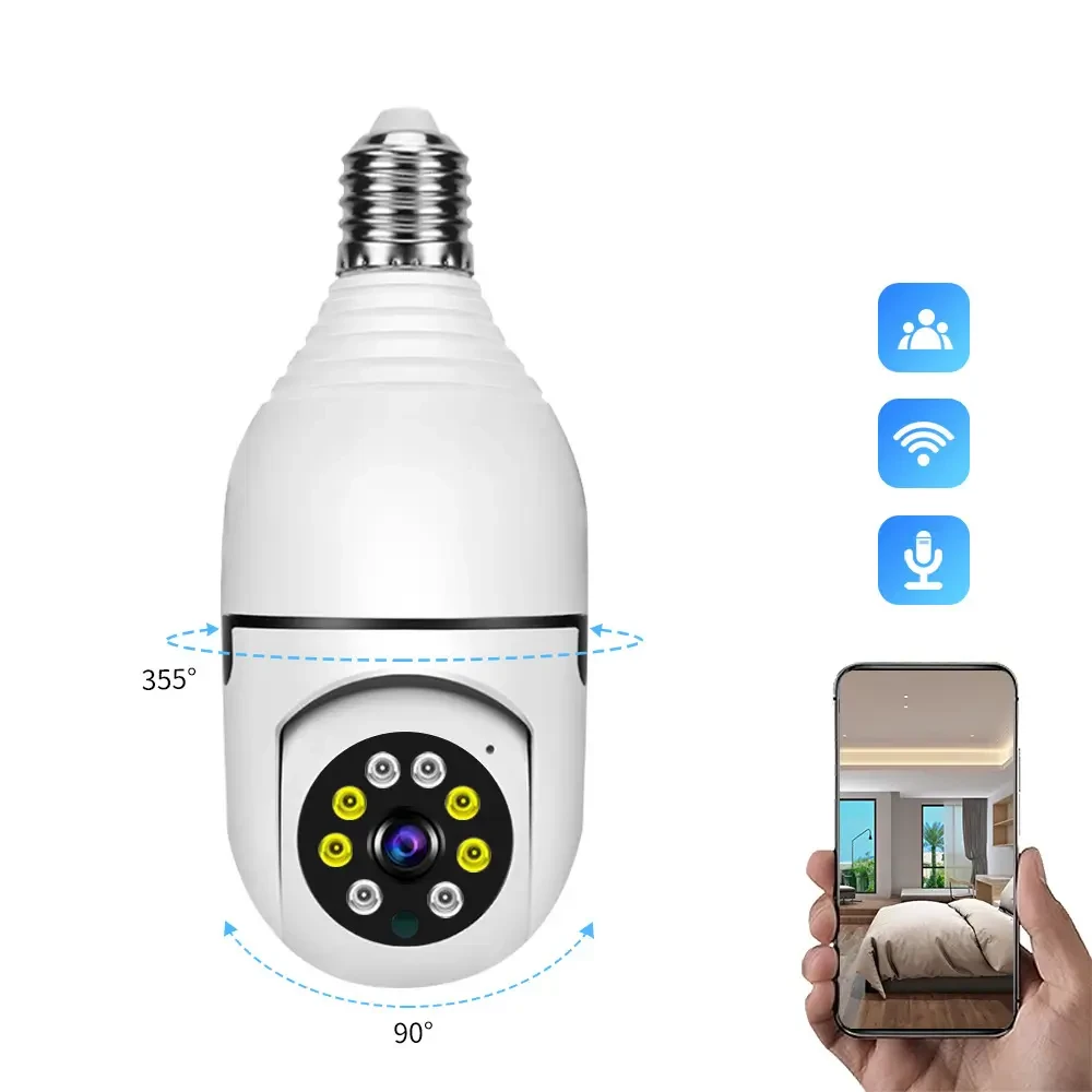 Dual Lens V380 Pro PTZ Bulb IP Camera Price in BD - Shei Shop