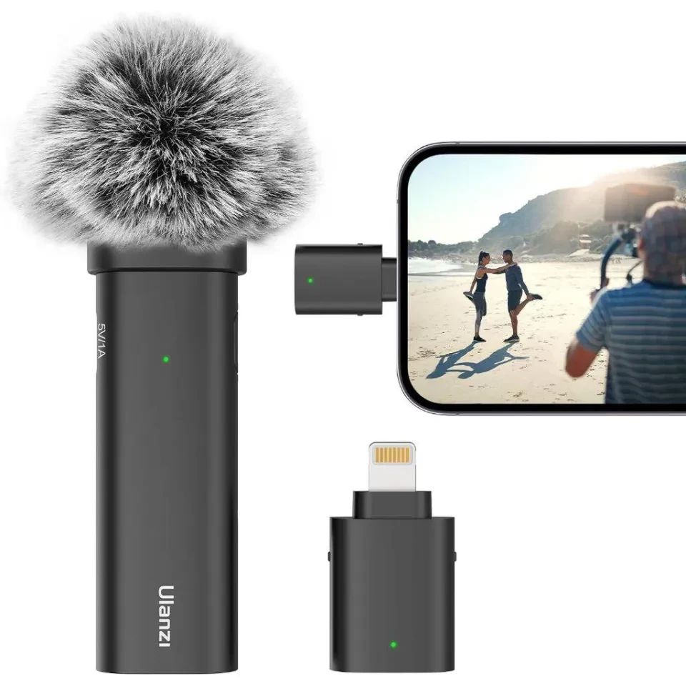 Ulanzi WM-10 Wireless Clip-on Microphone - Plug & Play Noise Reduction | Shei Shop