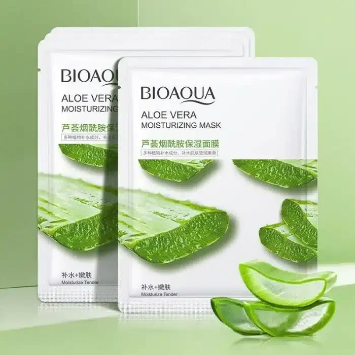 Bioaqua Aloe Vera Moisturizing Sheet Mask 25g - Soothing & Hydrating | Shei Shop