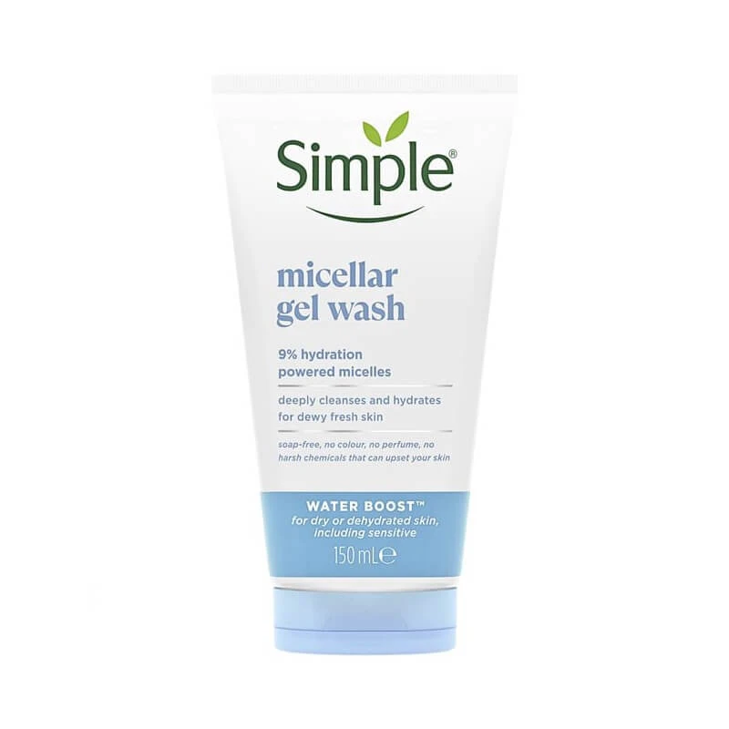 Simple Water Boost Micellar Facial Gel Wash 150ml UK